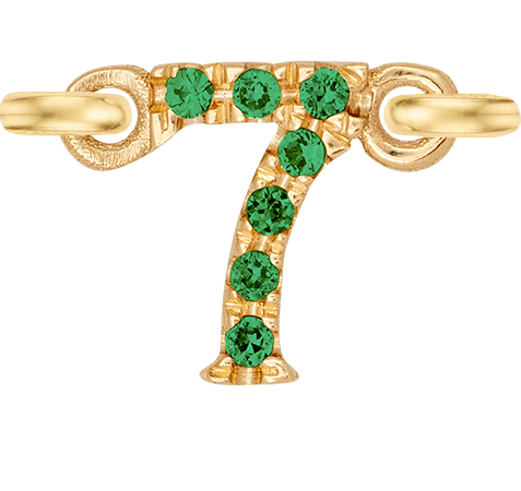 Yellow Gold, Green Garnet Number - Roxanne First