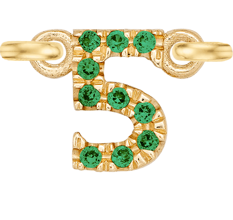 Yellow Gold, Green Garnet Number - Roxanne First