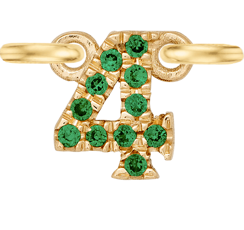 Yellow Gold, Green Garnet Number - Roxanne First