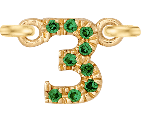 Yellow Gold, Green Garnet Number - Roxanne First