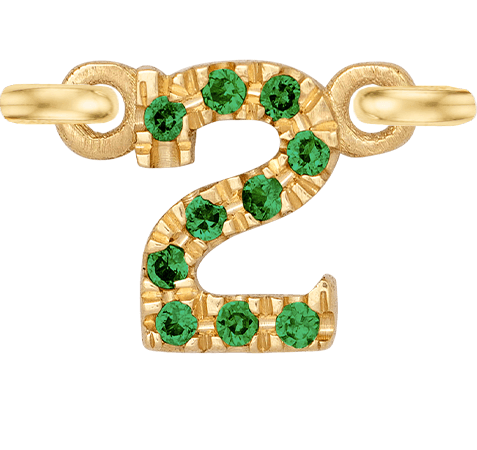 Yellow Gold, Green Garnet Number - Roxanne First