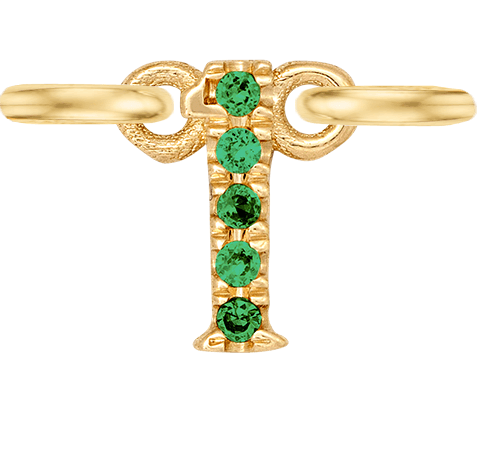 Yellow Gold, Green Garnet Number - Roxanne First