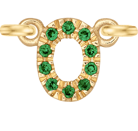 Yellow Gold, Green Garnet Number - Roxanne First