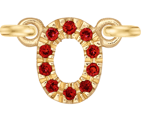 Yellow Gold, Ruby Number - Roxanne First