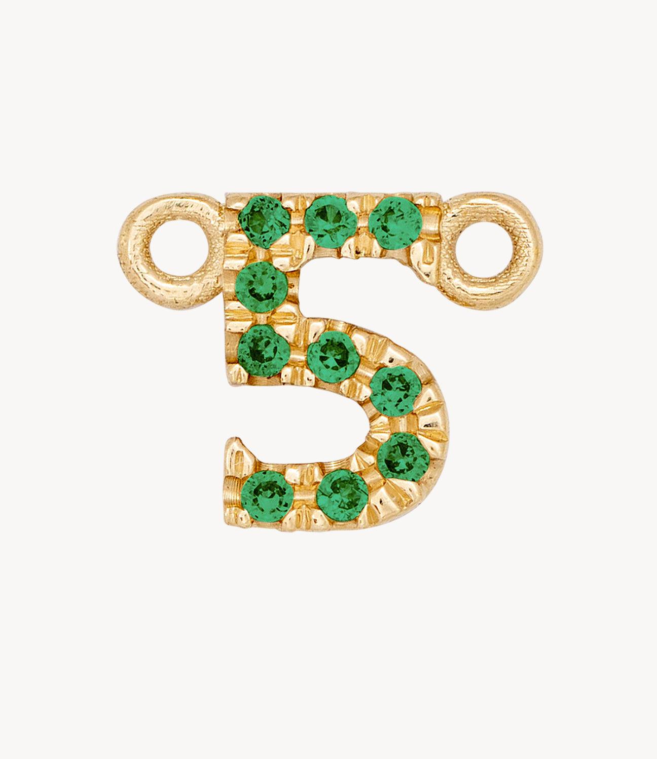 Yellow Gold, Green Garnet Number - Roxanne First