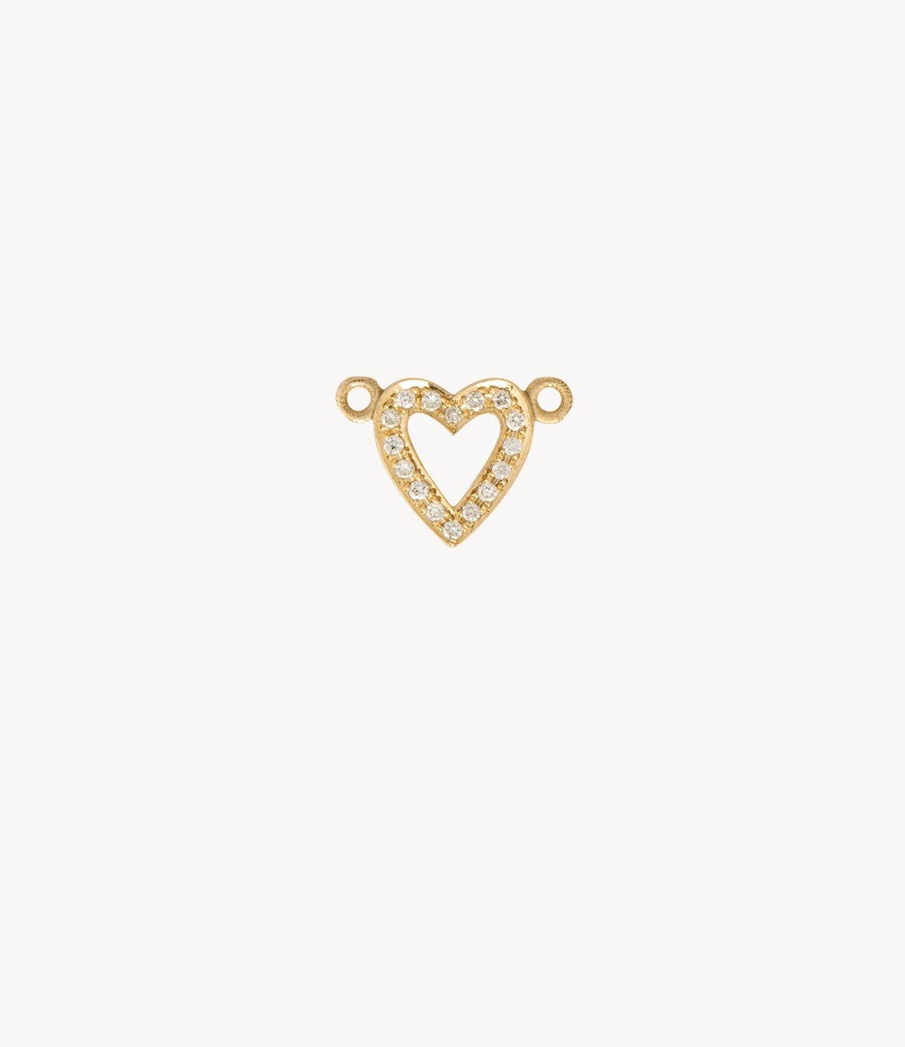 Yellow Gold, White Diamond Charm - Roxanne First