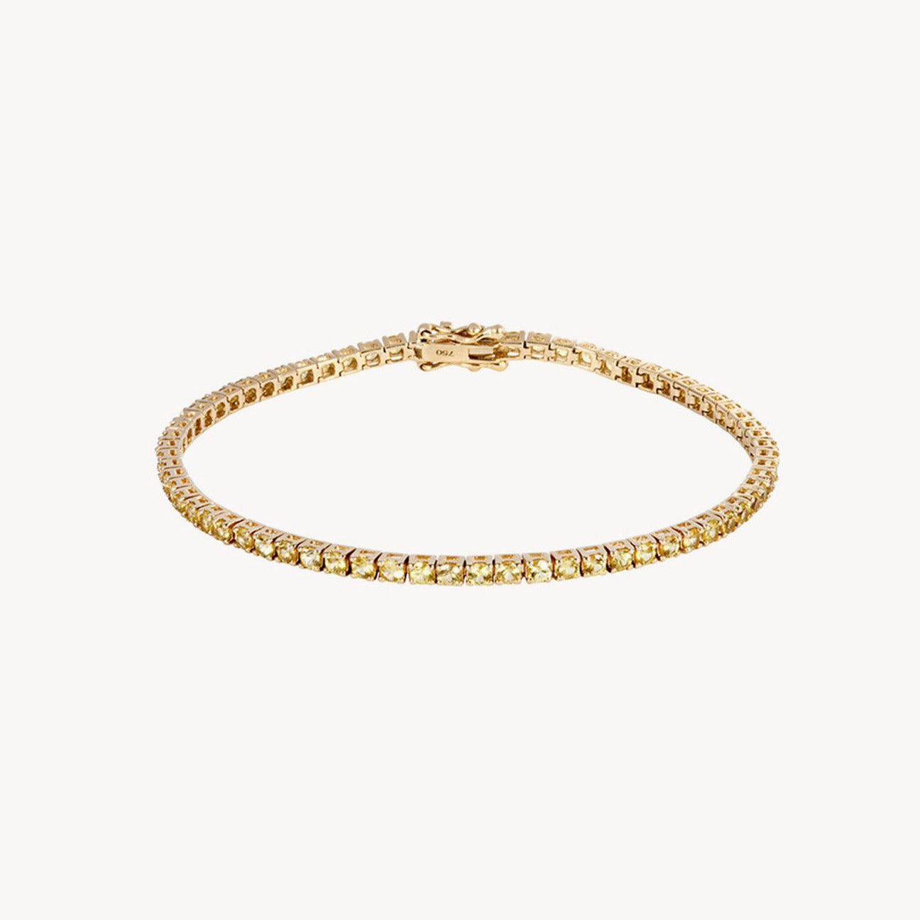 Yellow Sapphire Tennis Bracelet - Roxanne First