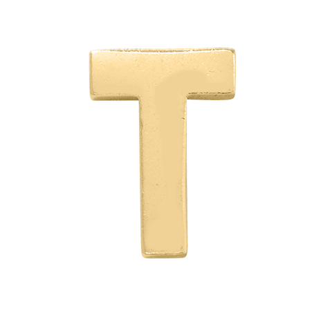 Yellow Gold, Letter Bead - Roxanne First