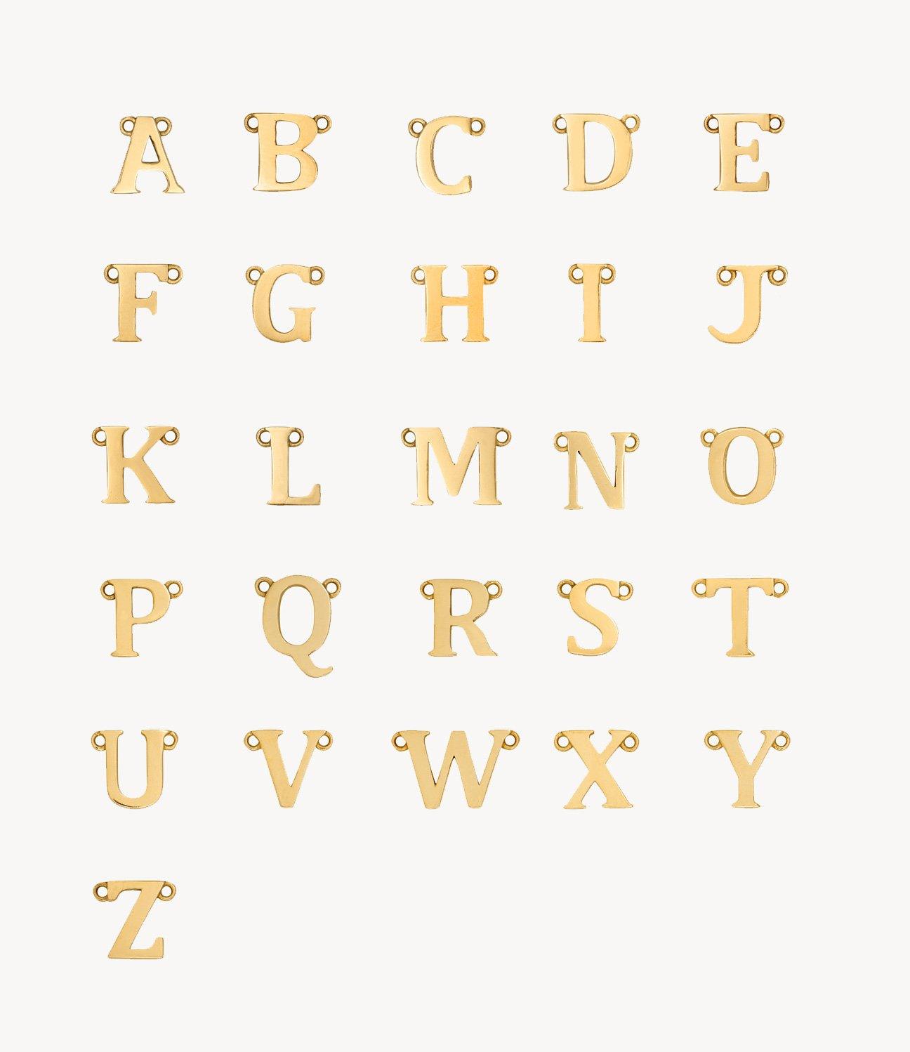 Yellow Gold, Letter - Roxanne First