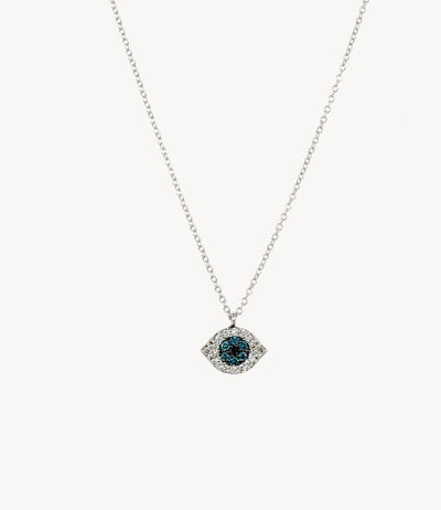 Micro Diamond Evil Eye Necklace - Roxanne First