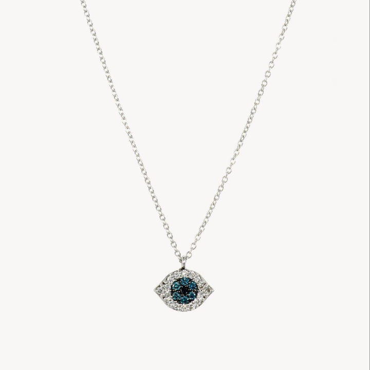 Mini Diamond Evil Eye Necklace