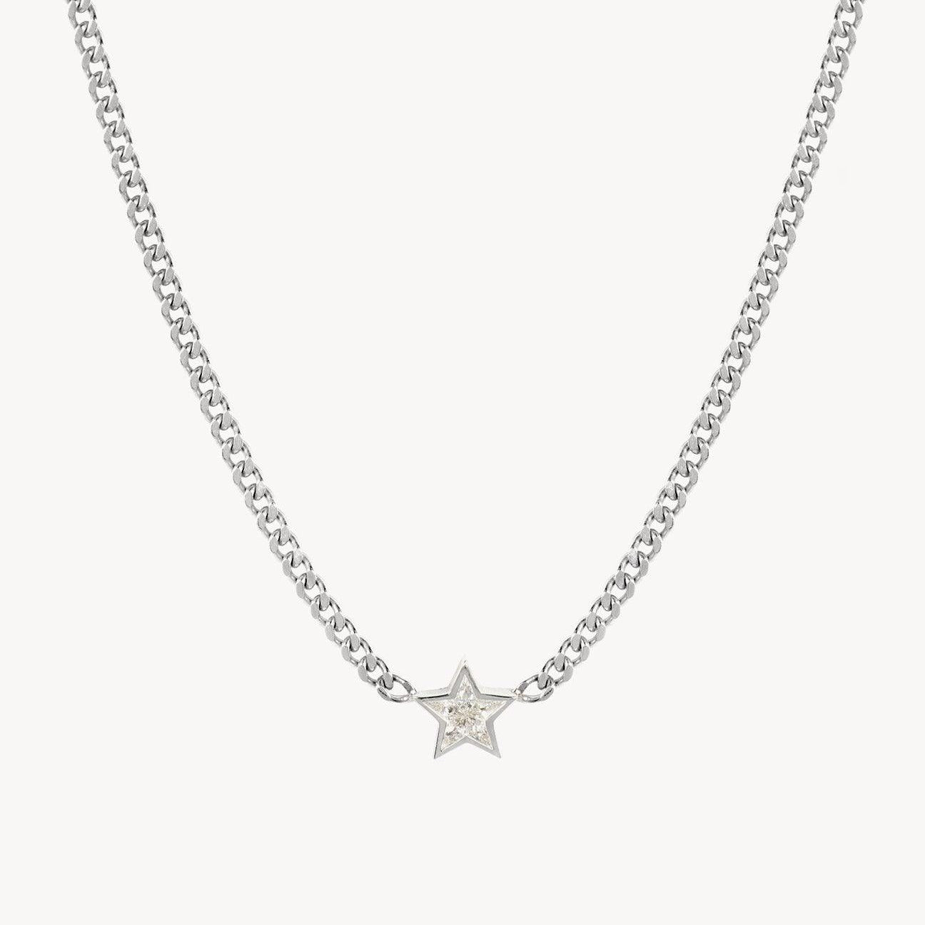 Super Duper Diamond Star Necklace - Roxanne First