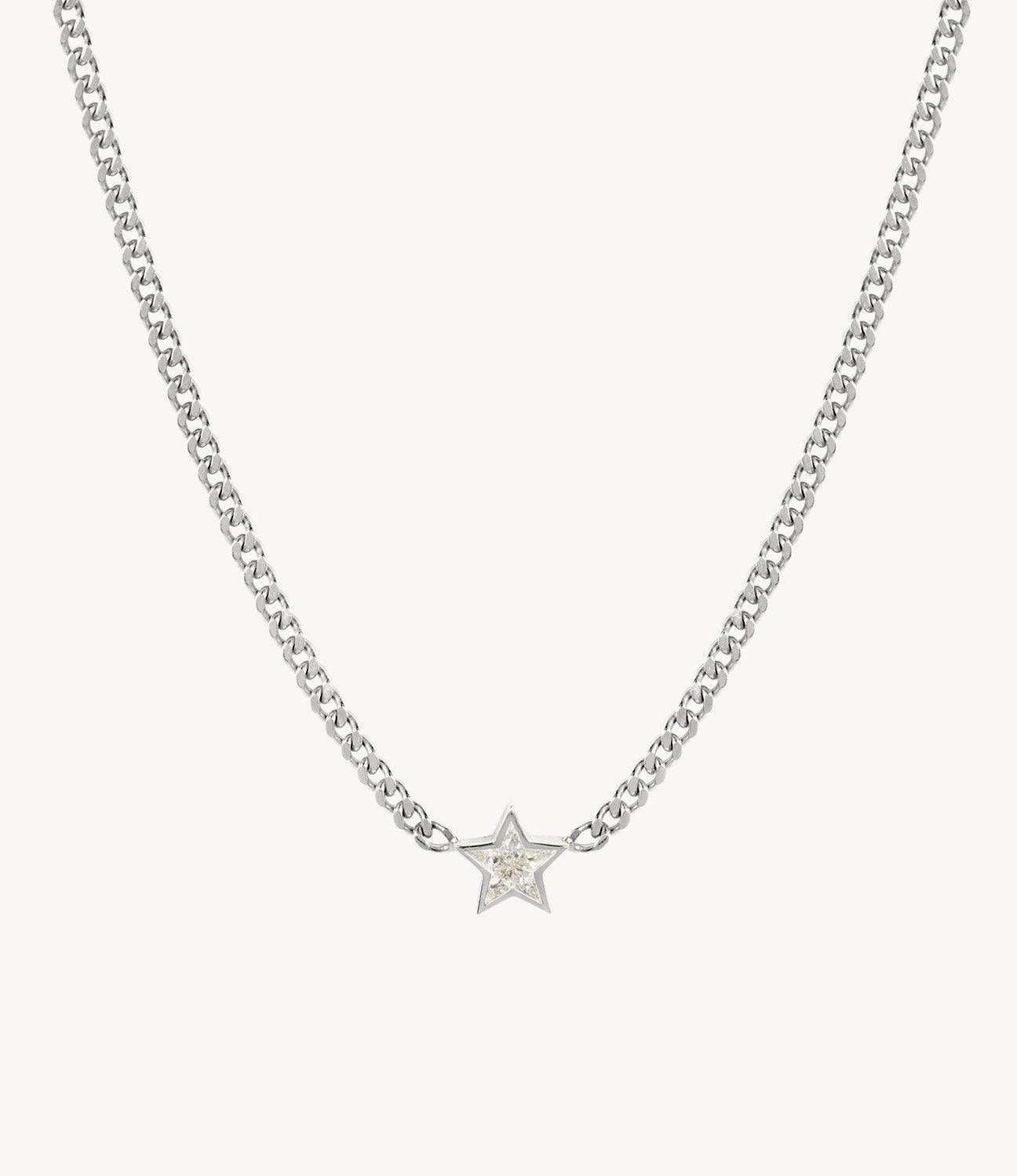 Super Duper Diamond Star Necklace - Roxanne First